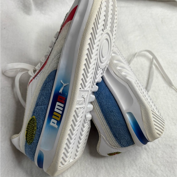 Puma G.V. Special Sneakers Men’s 9 White Red Blue Retro Low-Top - Picture 11 of 13